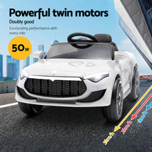 Load image into Gallery viewer, Rigo Kids Electric Ride On Car Cars Music Headlight Remote Control 12V White