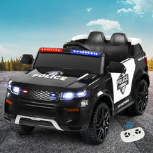 Load image into Gallery viewer, Electric Ride On Car Rigo Kids Patrol Police Ride On Cars Horn Music Remote Black