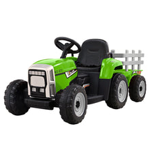 Load image into Gallery viewer, Electric Ride On Car Rigo Kids Ride On Cars Tractor Toy 12V Green