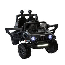 Load image into Gallery viewer, Jeep Inspired Remote Controlled Ride-on Electric Car (Black)