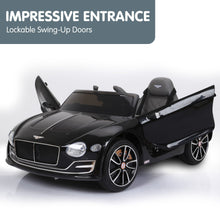 Load image into Gallery viewer, Kahuna Bentley Exp 12 Licensed Speed 6E Electric Kids Ride On Car Black