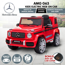 Load image into Gallery viewer, Kahuna Mercedes Benz AMG G63 Licensed Kids Ride On Electric Car Remote Control - Red