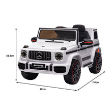 Load image into Gallery viewer, Kahuna Mercedes Benz AMG G63 Licensed Kids Ride On Electric Car Remote Control - White