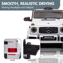 Load image into Gallery viewer, Kahuna Mercedes Benz AMG G63 Licensed Kids Ride On Electric Car Remote Control - White