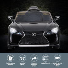 Load image into Gallery viewer, Kahuna Licensed Lexus LC 500 Kids Electric Ride On Car - Black