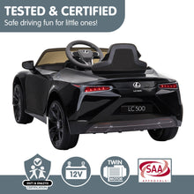 Load image into Gallery viewer, Kahuna Licensed Lexus LC 500 Kids Electric Ride On Car - Black