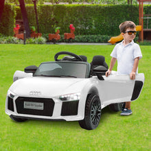 Load image into Gallery viewer, Kahuna R8 Spyder Audi Licensed Kids Electric Ride On Car Remote Control - White