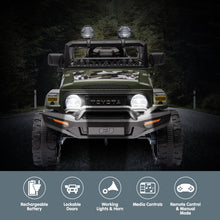 Load image into Gallery viewer, Kahuna Authorised Toyota FJ Cruiser Kids Electric Ride On Car - Green