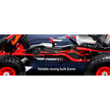 Load image into Gallery viewer, Rigo Kids Pedal Go Kart Ride On Toys Racing Car Rubber Tyre Red
