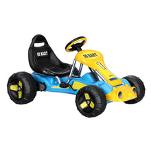 Load image into Gallery viewer, Rigo Kids Pedal Go Kart Ride On Toys Racing Car Plastic Tyre Blue

