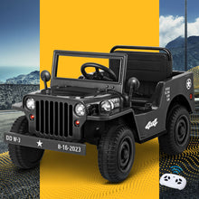 Load image into Gallery viewer, Rigo Kids Electric Ride On Car Jeep Military Off Road Toy Cars Remote 12V Black
