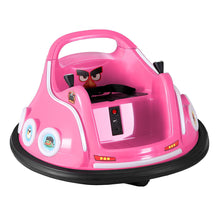 Load image into Gallery viewer, Kids Ride On Car Bumper Electric Ride On Cars Light Remote Angry Birds Sticker Pink
