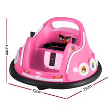 Load image into Gallery viewer, Kids Ride On Car Bumper Electric Ride On Cars Light Remote Angry Birds Sticker Pink
