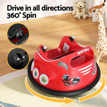 Load image into Gallery viewer, Kids Ride On Car Bumper Electric Ride On Cars Light Remote Angry Birds Sticker Red
