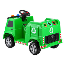 Load image into Gallery viewer, Rigo Kids Ride On Car Garbage Truck Police Light 12V Electric Toys Cars Green
