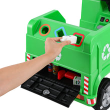 Load image into Gallery viewer, Rigo Kids Ride On Car Garbage Truck Police Light 12V Electric Toys Cars Green
