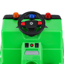 Load image into Gallery viewer, Rigo Kids Ride On Car Garbage Truck Police Light 12V Electric Toys Cars Green
