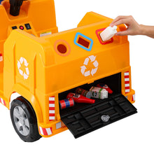 Load image into Gallery viewer, Rigo Kids Ride On Car Garbage Truck Police Light 12V Electric Toys Cars Yellow
