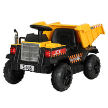 Load image into Gallery viewer, Rigo Kids Electric Ride On Car Dumptruck Loader Toy Cars 12V Yellow
