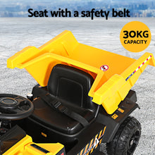 Load image into Gallery viewer, Rigo Kids Electric Ride On Car Dumptruck Loader Toy Cars 12V Yellow

