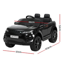 Load image into Gallery viewer, Kids Electric Ride On Car Land Rover Licensed Toy Cars Remote 12V Battery Black

