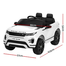 Load image into Gallery viewer, Kids Electric Ride On Car Land Rover Licensed Toy Cars Remote 12V Battery White
