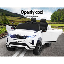 Load image into Gallery viewer, Kids Electric Ride On Car Land Rover Licensed Toy Cars Remote 12V Battery White
