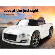Load image into Gallery viewer, Kids Electric Ride On Car Bentley Licensed EXP12 Toy Cars Remote 12V White
