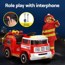 Load image into Gallery viewer, Rigo Kids Ride On Car Electric Fire Engine Fighting Truck with Water Gun Music
