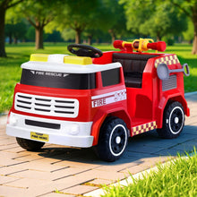 Load image into Gallery viewer, Rigo Kids Ride On Car Electric Fire Engine Fighting Truck with Water Gun Music
