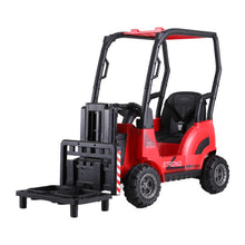 Load image into Gallery viewer, Rigo Kids Electric Ride On Car Forklift Loader Toys Cars Horn Remote 12V Red
