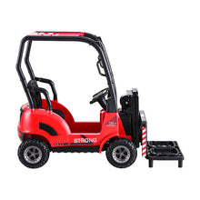 Load image into Gallery viewer, Rigo Kids Electric Ride On Car Forklift Loader Toys Cars Horn Remote 12V Red
