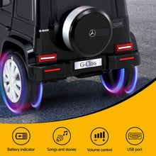 Load image into Gallery viewer, Kids Ride On Car Licensed Mercedes-Benz G500 Electric Toys Horn Remote 12V Black
