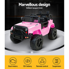 Load image into Gallery viewer, Rigo Kids Electric Ride On Car Jeep Toy Cars Remote 12V Pink
