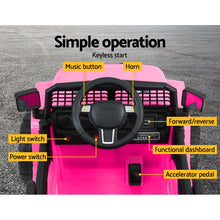 Load image into Gallery viewer, Rigo Kids Electric Ride On Car Jeep Toy Cars Remote 12V Pink
