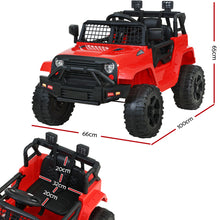 Load image into Gallery viewer, Rigo Kids Electric Ride On Car Jeep Toy Cars Remote 12V Red
