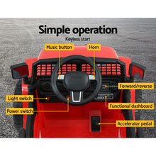 Load image into Gallery viewer, Rigo Kids Electric Ride On Car Jeep Toy Cars Remote 12V Red

