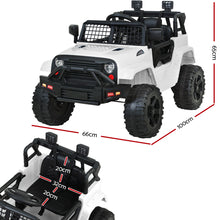 Load image into Gallery viewer, Rigo Kids Electric Ride On Car Jeep Toy Cars Remote 12V White
