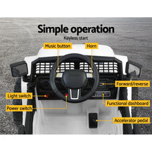 Load image into Gallery viewer, Rigo Kids Electric Ride On Car Jeep Toy Cars Remote 12V White
