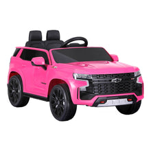 Load image into Gallery viewer, Kids Ride On Car Licensed Chevrolet Tahoe Electric Toys Horn Remote 12V Pink
