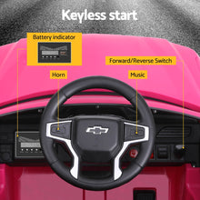 Load image into Gallery viewer, Kids Ride On Car Licensed Chevrolet Tahoe Electric Toys Horn Remote 12V Pink
