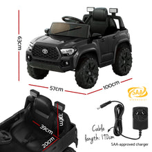 Load image into Gallery viewer, Kids Electric Ride On Car Toyota Tacoma Off Road Jeep Toy Cars Remote 12V Black
