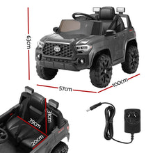 Load image into Gallery viewer, Kids Electric Ride On Car Toyota Tacoma Off Road Jeep Toy Cars Remote 12V Grey
