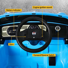 Load image into Gallery viewer, Kids Ride On Car Licensed Volkswagen Beetle Electric Toys Horn Remote 6V Blue
