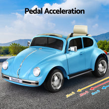 Load image into Gallery viewer, Kids Ride On Car Licensed Volkswagen Beetle Electric Toys Horn Remote 6V Blue
