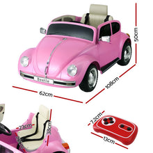 Load image into Gallery viewer, Kids Ride On Car Licensed Volkswagen Beetle Electric Toys Horn Remote 6V Pink
