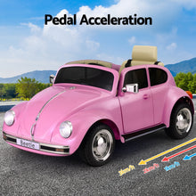 Load image into Gallery viewer, Kids Ride On Car Licensed Volkswagen Beetle Electric Toys Horn Remote 6V Pink
