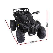 Load image into Gallery viewer, Rigo Kids Ride On Car ATV Quad Motorbike Storage Rack Electric Toys 12V Black
