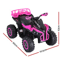 Load image into Gallery viewer, Rigo Kids Ride On Car ATV Quad Motorbike Storage Rack Electric Toys 12V Pink
