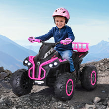 Load image into Gallery viewer, Rigo Kids Ride On Car ATV Quad Motorbike Storage Rack Electric Toys 12V Pink
